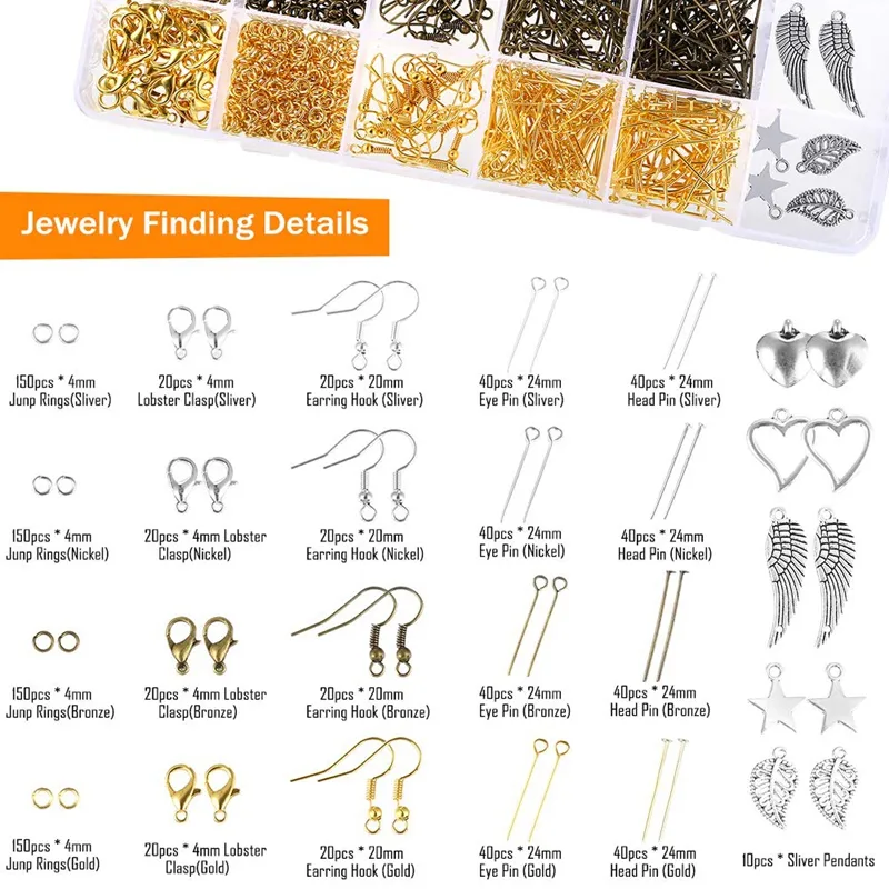 Jewelry Making Supplies Wire Wrapping Kit With Jewelry Beading Tools Wire  Helping Hands Findings And Pendants287v From Ai838, $96.51